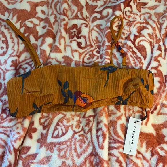 NWOT Vitamin A MILA bandeau Top in Flo 4/XS - Picture 5 of 7